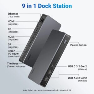 Alternative view of UGREEN 9-in-1 USB-C Docking Station