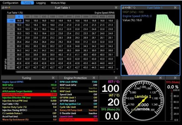 Engine control software